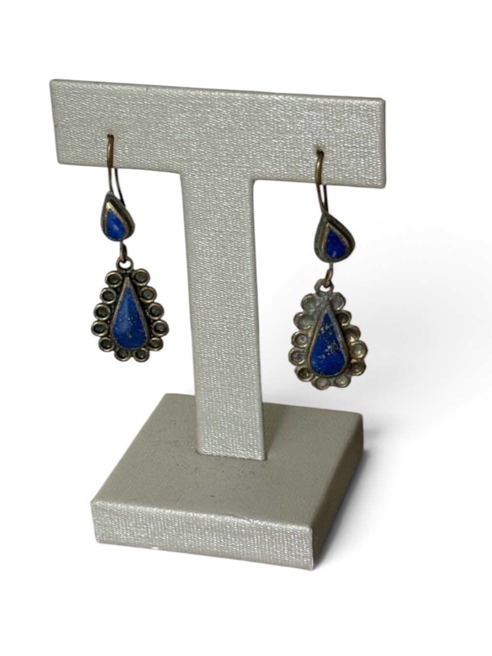 Lapis Lazuli Teardrop Dangle Earrings